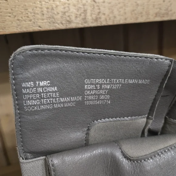 Kohls Tall Heeled Boots Gray Womens Size 7 - Picture 5 of 13